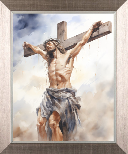The crucifixion jesus on - -,