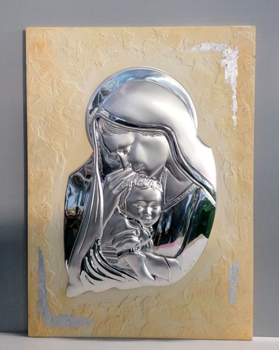 Icona quadro argento - in,