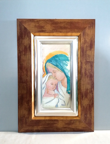 Quadro argento madonna - madonna, con