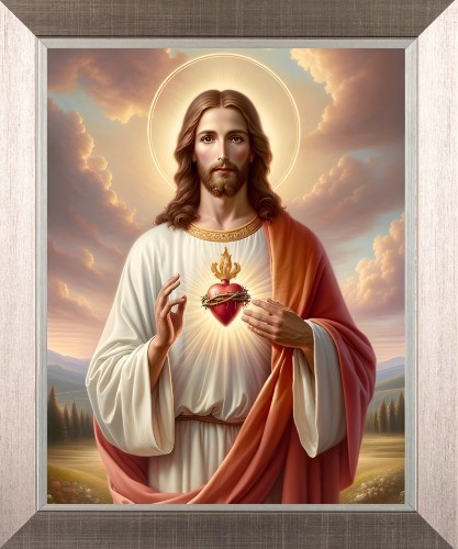 The sacred heart jesus - sacred,