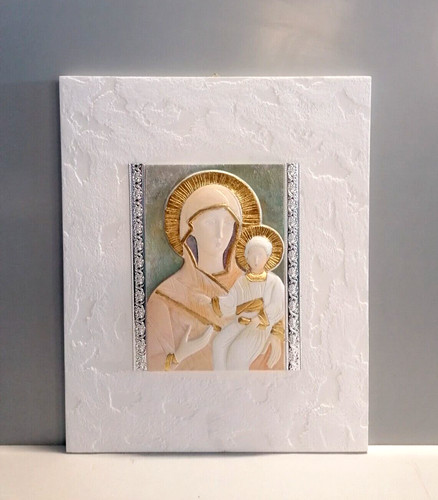 Quadro argento madonna con - madonna,